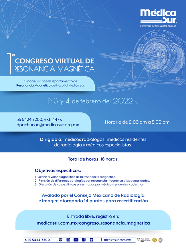 1er. Congreso Virtual de Resonancia Magnética